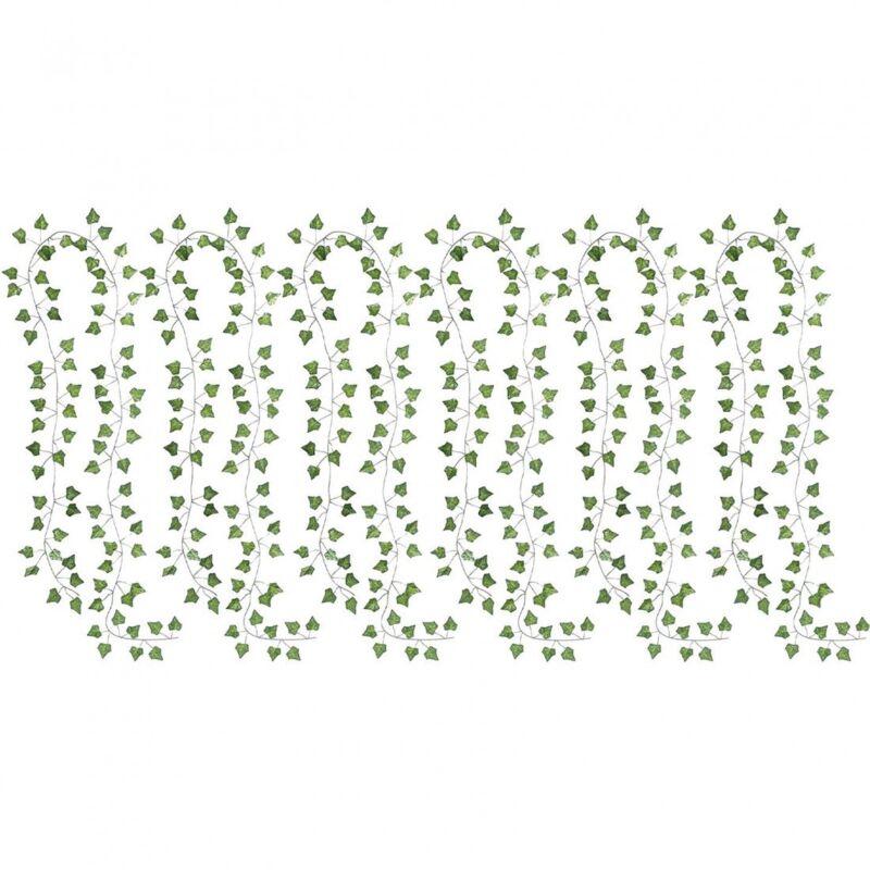 Image of 6x rami di piante artificiali - edera