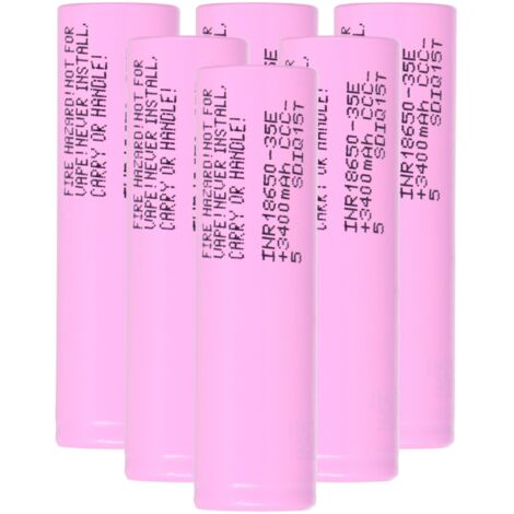 6x Samsung INR18650-35E 3500mAh 3,7V - 18650 Akku