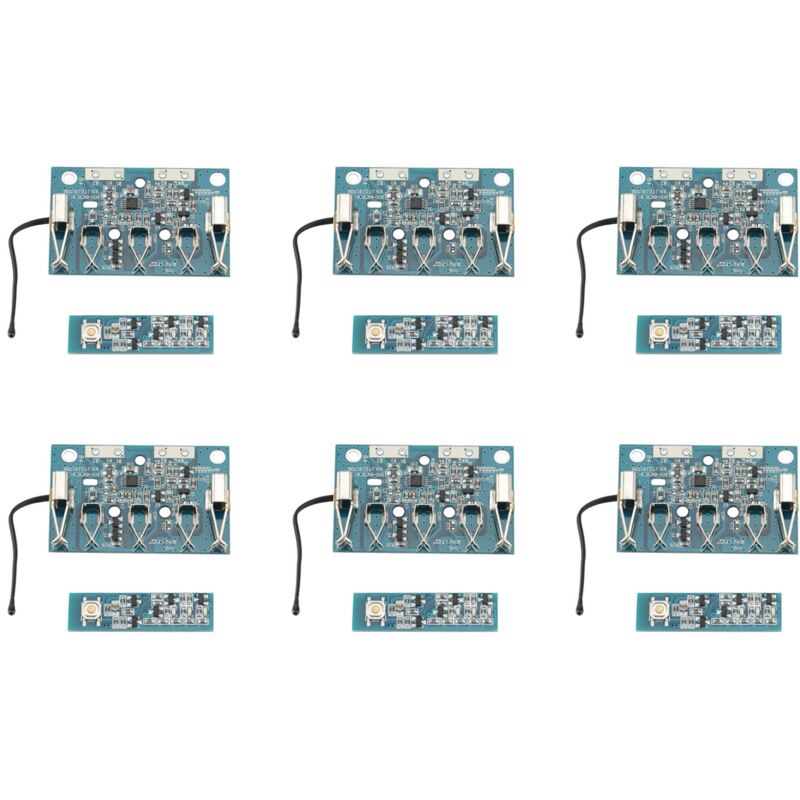 Image of Tlily - 6X Schaltkreis Leiterplatten Platine für 18V Li-Ion Batterie Spannung Erkennung Schutz