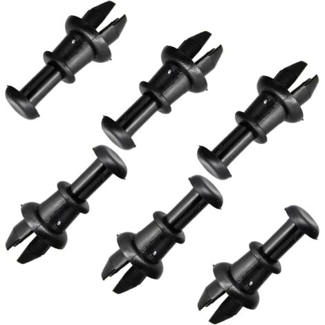 6x Support de Crochet d'Étagère de Coffre, Clips de Fixation Cintre à pour Étagère Arrière Voiture, Chevilles pour Étagère Coffre de Voiture, Cordons de Maintien pour Etagères Arrière Voiture