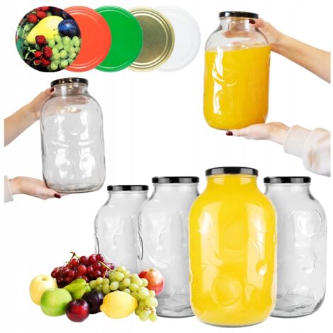6X TARRO DE CRISTAL 5L CONSERVAS LICORES