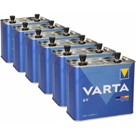 6x Varta 435 6V 35.000mAh Batterie longlife Alkaline