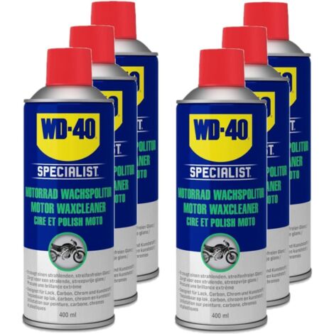 6x WD-40 Specialist Motorrad Wachspolitur 400ml  Motorrad Pflege  Motorbike Spray