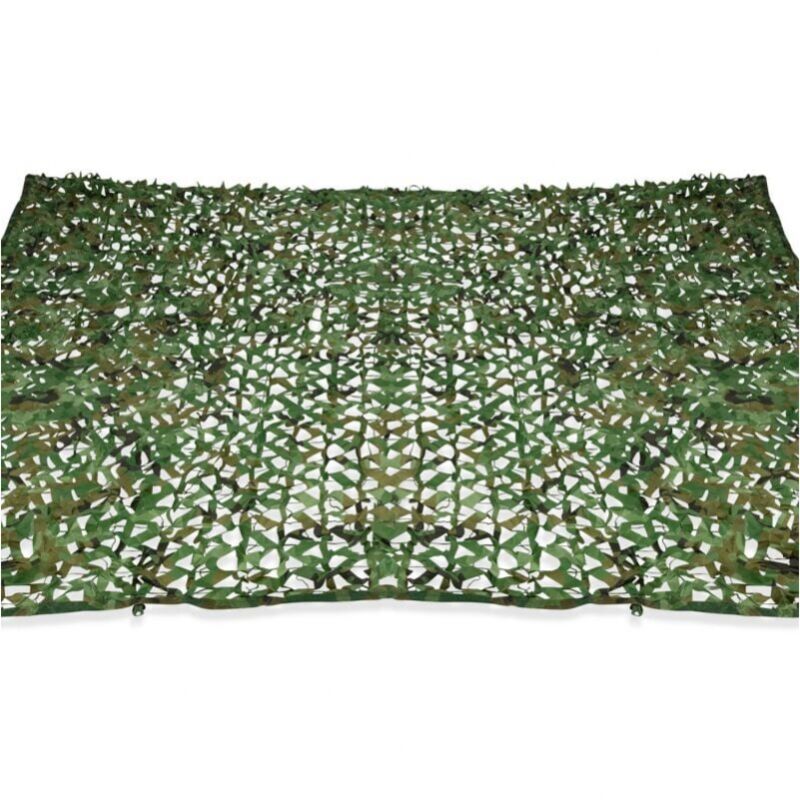 6x3 m Voile d'ombrage rectangulaire Design Camouflage Shade Plaid vert, filet de camouflage de protection solaire d'ombrage extérieur