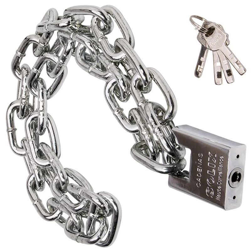 6x500mm) Security Bike Chain Lock, Chain Lock Kit, Motorcycles Chain Lock, For Bicycle, Bikes