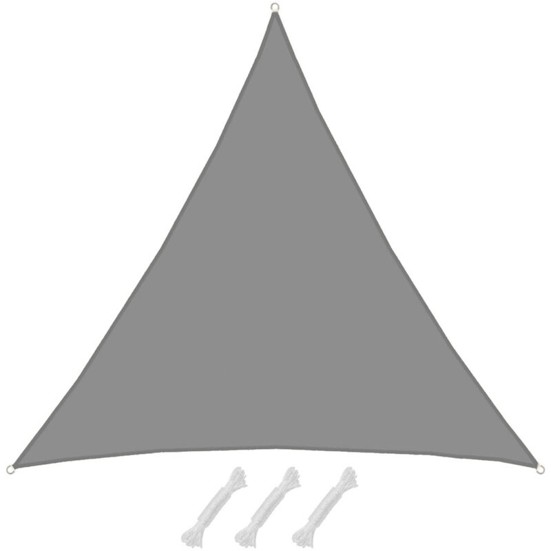 6x6x6 Voile d'Ombrage Etanche Toile Ombrage Triangulaire Voile Triangle Ombrage