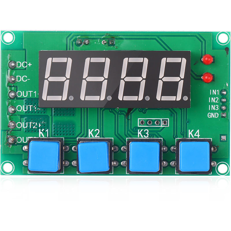 

7-27V 2 canales Rele de tiempo del modulo Tiempo de rele digital del ciclo de control con 0,01 s-999min Rango de tiempo para el hogar inteligente de