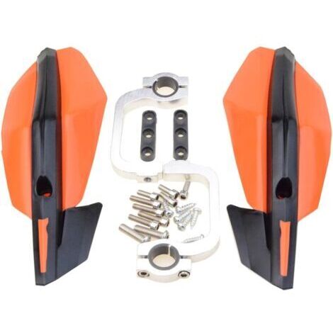 7/8 "22 MM protège-Mains Motocross Guidon Main Brosse Garde Remplacement pour Motocross Dirt Bike ATV Hors Route Orangedengyank