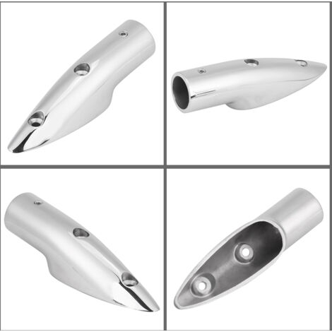 7/8" Edelstahl-Handlaufkopf für die Schifffahrt, Aufsatzmontage, 5,5° Winkel, Bootsbeschläge