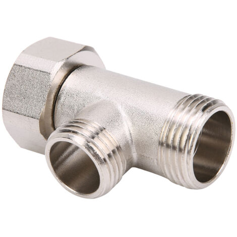 7/8 Messingadapter für Dreiwege-Duscharmatur mit Umsteller für Toilette und Duschkopf