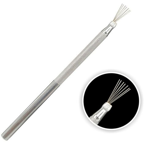 7 aiguilles fil de plume Texturé outil en céramique polymère argile sculpture outil de modélisation bricolage brosse à poterie gâteau décoration accessoires 1pcs