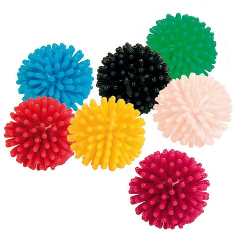 7 balles hérisson, vinyle pour chat - animallparadise - Multicolor