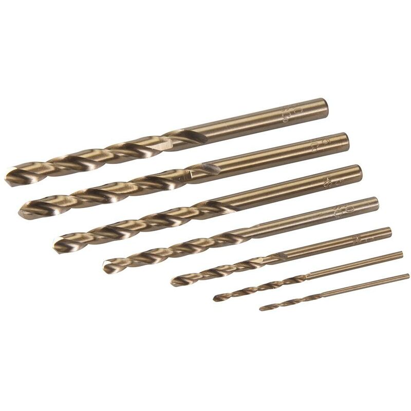 Silverline - Brocas de cobalto, 7 pzas 1,5-6 mm