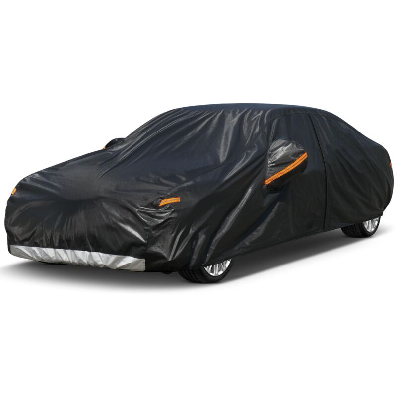 7 Couches Housse de Voiture Exterieur Respirante et Étanche pour l'hiver, Bâche Voiture Protection Anti-UV Contre la Neige, la Poussière, la Pluie,