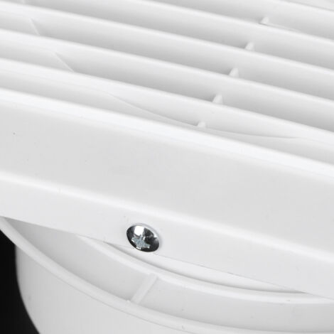 7-flügeliger Wandventilator mit Rückschlagventil, ABS, IPX2, für Küche und Bad