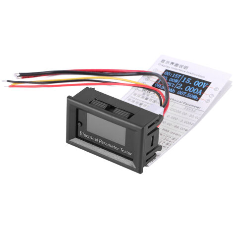 7-in-1 OLED-Elektrotester – Misst Spannung, Stromstärke, Leistung, Energie (33 V/10 A, Weiß)