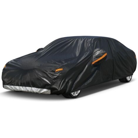 7-lagige, atmungsaktive, wasserdichte Autoabdeckung, Outdoor-Winterautoabdeckung, Anti-UV-Schutz gegen Schnee, Staub, Regen, universell für Limousine (470-490 cm), 3XL