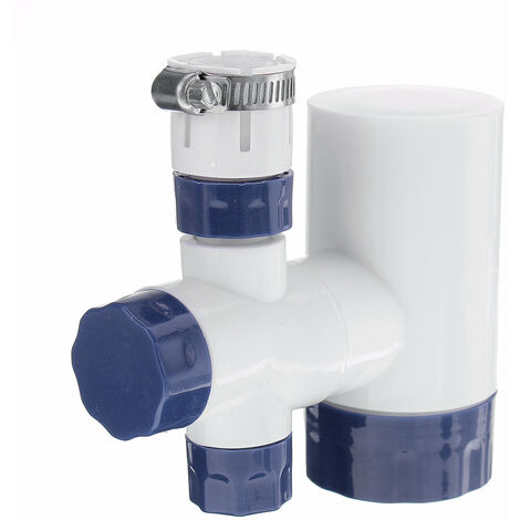7-lagiger Wasserhahn-Wasserreiniger, Leitungswasserfilter für Zuhause, Büro, Blau