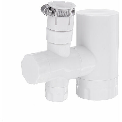 7-lagiger Wasserhahn-Wasserreiniger, Leitungswasserfilter für Zuhause, Büro, Weiß
