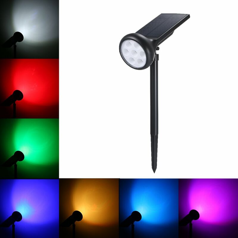 Luz solar del cesped, focos solares del paisaje de 7