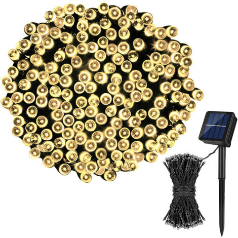 7 Meter 50 Lichter 8 Funktionen Solar-Lichterkette für den Außenbereich LED wasserdichte Stern-Lichterkette 8 Funktionen Weihnachtsdekoration Licht Gartenlicht Außenhof