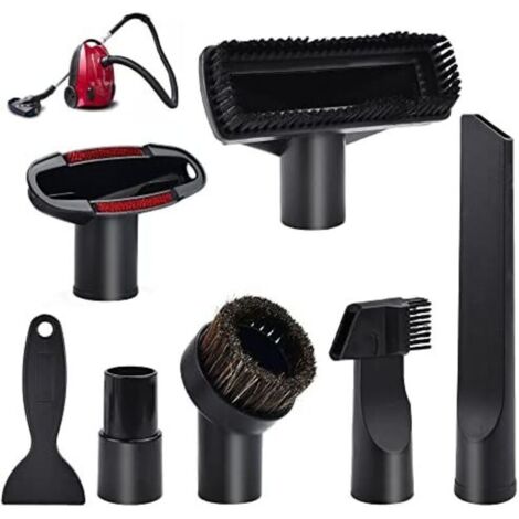 7 PCS Accessoires pour Aspirateur Embouts pour Aspirateurs Brosse Aspirateur Universel pour Meubles Brosse Aspirateur Accessoires pour Aspirateurs avec un Diamètre Intérieur de 32 mm à 35 mm