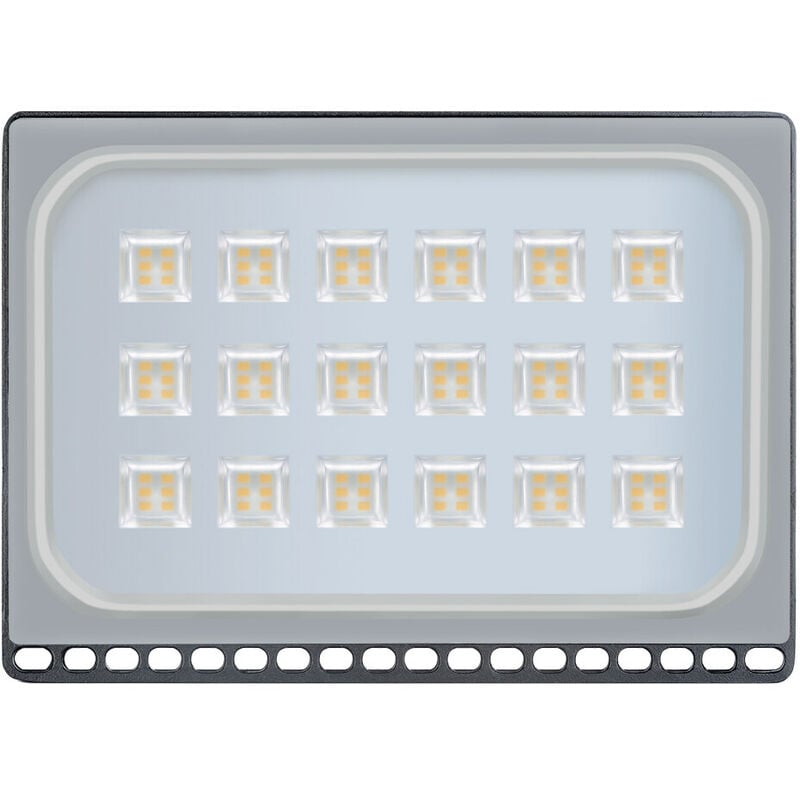 

7 PCS Lámpara LED para reflector de exterior de 100W SMD Blanco cálido