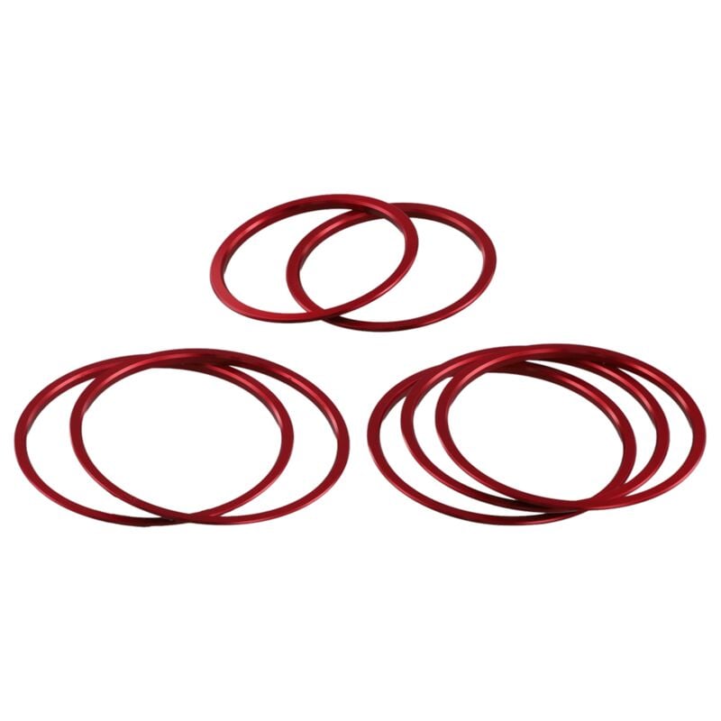 Image of 7 pezzi di rivestimento per bocchette di ventilazione esterne a/c rosse per Classe c 2015 W205 C180 C200 C250 C300 C400 e glc 2016