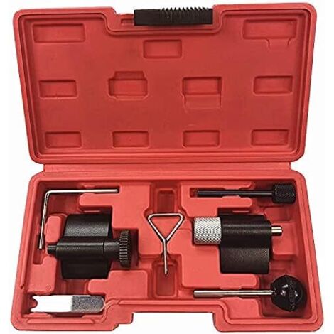 7 pezzi Kit di strumenti per la sostituzione della cinghia Strumento di bloccaggio dell'albero a camme Ugello dell'albero motore Pompa per motori Tdi 1.2 1.4 1.9 2.0 L TDI Diesel Common Rail per VW/Au