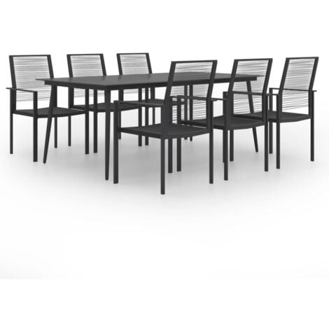7 Piece Garden Dining Set vidaXL
