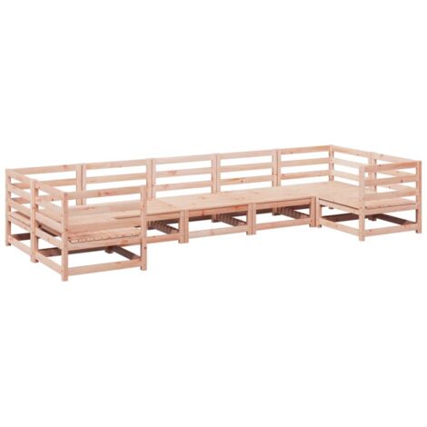 7 Piece Garden Sofa Set Solid Wood Douglas Fir vidaXL