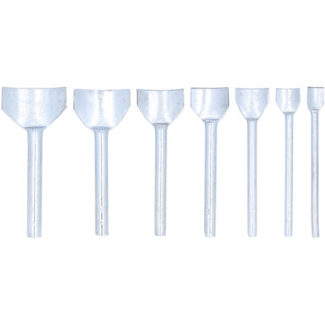 7 Pièces Emporte-Pièces Demi-Rond Acier Carbone 1040mm Outils Gravure Main Cuir Artisanat