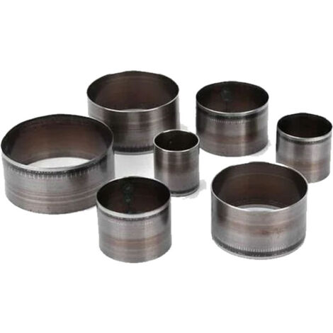 7 pièces en cuir artisanat outil de coupe trou poinçon circulaire creux poinçon pour le traitement du cuir, 20/25/30/35/40/45/50mm