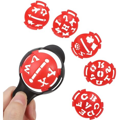 7 Pièces Gabarit de Marquage de Ligne avec Boules pour Lettres et Modèles, Outil d'Alignement de Dessin