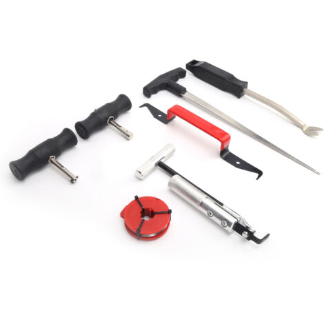 7 pièces Kit de décapage de pare-brise professionnel outils de démontage de retrait de verre de vent automobile
