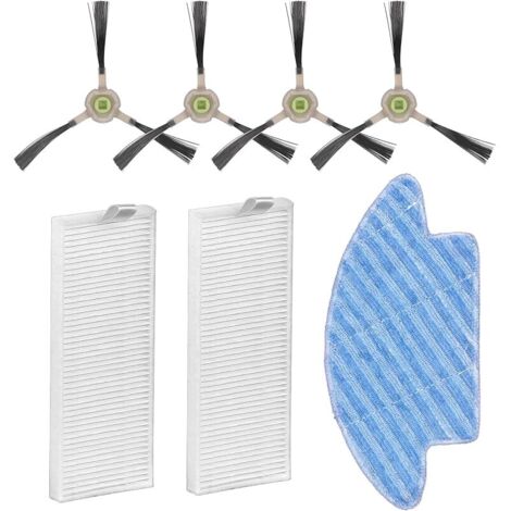 7 Pièces M210 Pièces De Rechange Pour Aspirateur Robot, Compatibles Avec Les Modèles Lefant M210B, M213S, M210S, M210, M213 Et Okp Life K2, K3 K3A, 2 Filtres Hepa, 4 Brosses Latérales Et 1 Serpillière