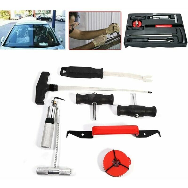 7 pièces Outils de Dépose de Pare-brise de Voiture Kit de Réparation pour Pare-brise de Voiture Professionnel