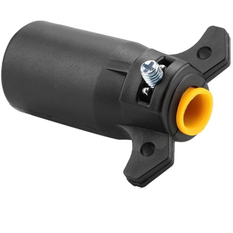 Image of 7-poliger runder Anhängerstecker-Adapter für 12V US-Stecker.