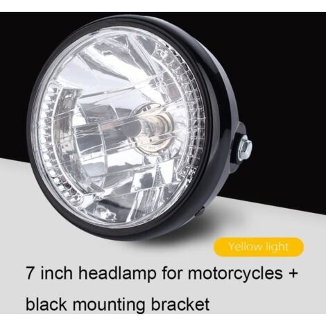 7 Pouces Lampe Phares Avant de Moto Feux de Signification Rond Ampoule Projecteur 12v