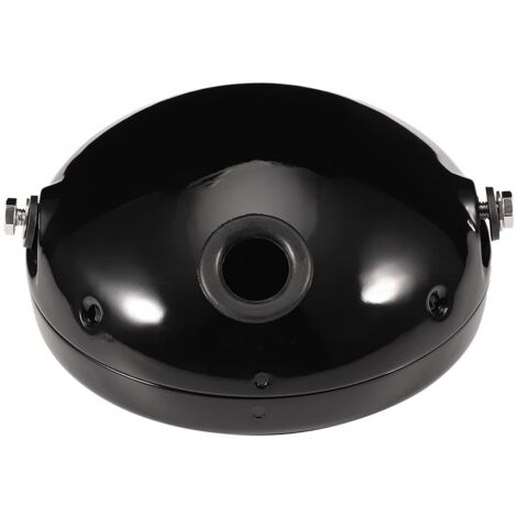 7 Pouces Led Phares Logement Seau en fer Modification pour Moto(Noir)