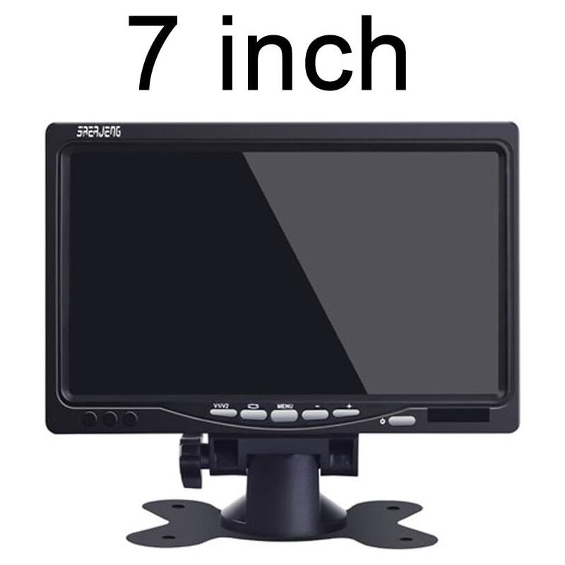 7 '' Pouces TFT LCD HD Moniteur de Voiture Vue arrière de la Voiture Moniteur de stationnement avec 2 entrées vidéo pour caméra de recul