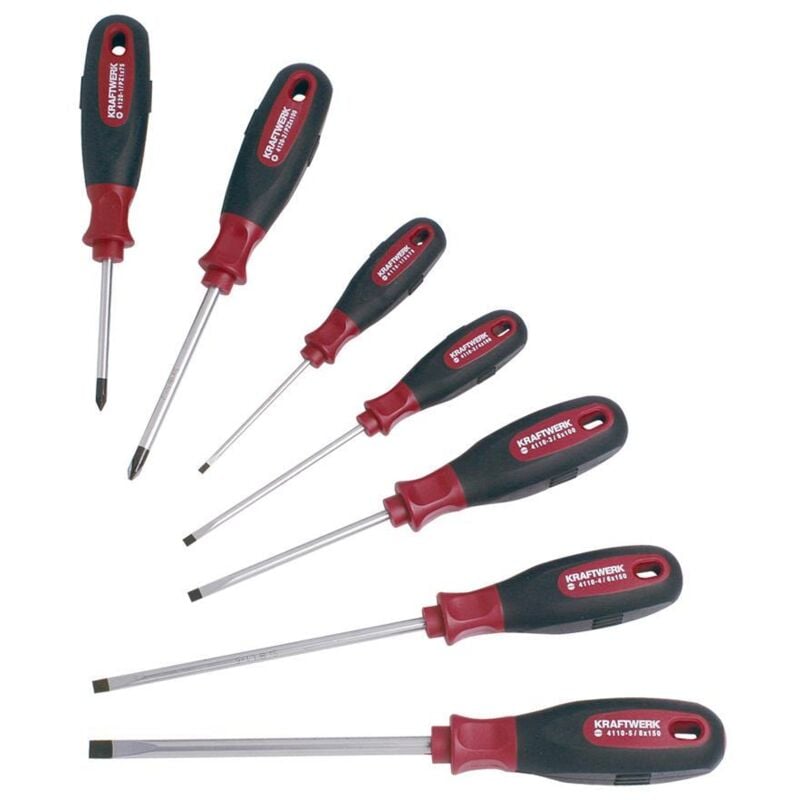 7-pzs. Set Destornilladores ergokraft -/pz