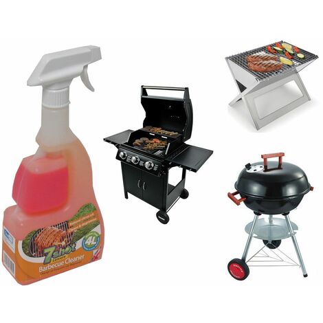 main image of "7 Shot Leisure Barbeque Cleaner - Gas Charcoal Grease Oil Coal Butane"