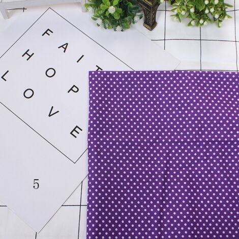 7-teiliges DIY-Bettwäscheset (50 x 50 cm) – 100 % reine Baumwolle, kreatives quadratisches Design, Lila