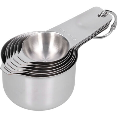 7-teiliges Messlöffel-Set aus Edelstahl mit Graduierung zum Backen und Kochen