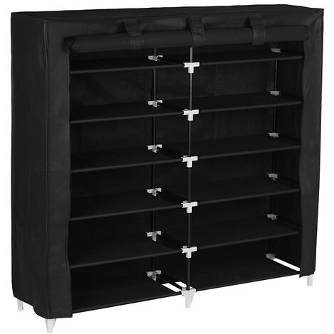 7 Tier Shoe Rack Cabinet For 36 Pairs Of Shoes Standing Storage