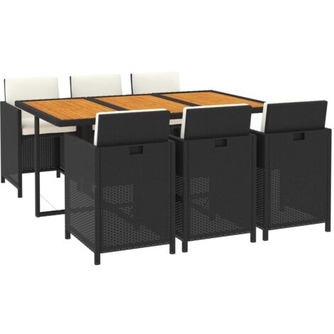 Beliani Balkonset 3-teilig – Klappbarer Tisch Mit 2 Stühlen, Eisen Schwarz, Mosaik-Optik Blau/Weiß, Wetterfest, 60x60x75 Cm, Bis 150 Kg Pro Stuhl Beliani Balkonset 3-teilig – Klappbarer Tisch Mit 2 Stühlen, Eisen Schwarz, Mosaik-Optik Blau/Weiß, Wetterfest, 60x60x75 Cm, Bis 150 Kg Pro Stuhl