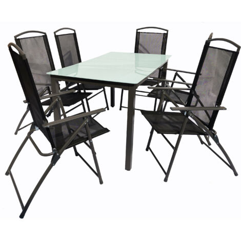 7-tlg Sitzgruppe Gartenmöbel Set 140M