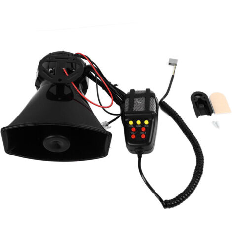 7-Tone Car Megaphone Speaker, Siren, Emergency Sound Amplifier for Vehicles, 12V