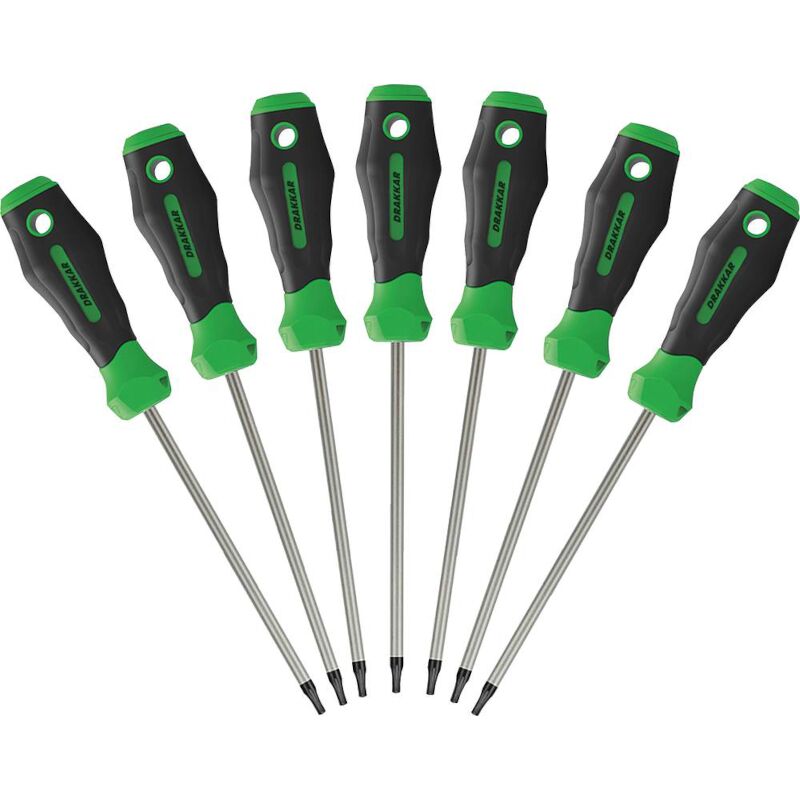 7 Tournevis Torx De T10 À T40 Drakkar Tools S69018